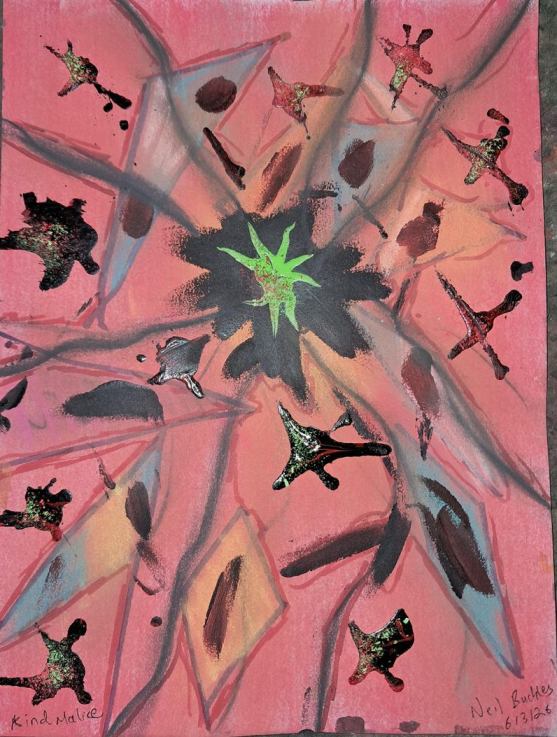 Abstract painting: Kind Malice